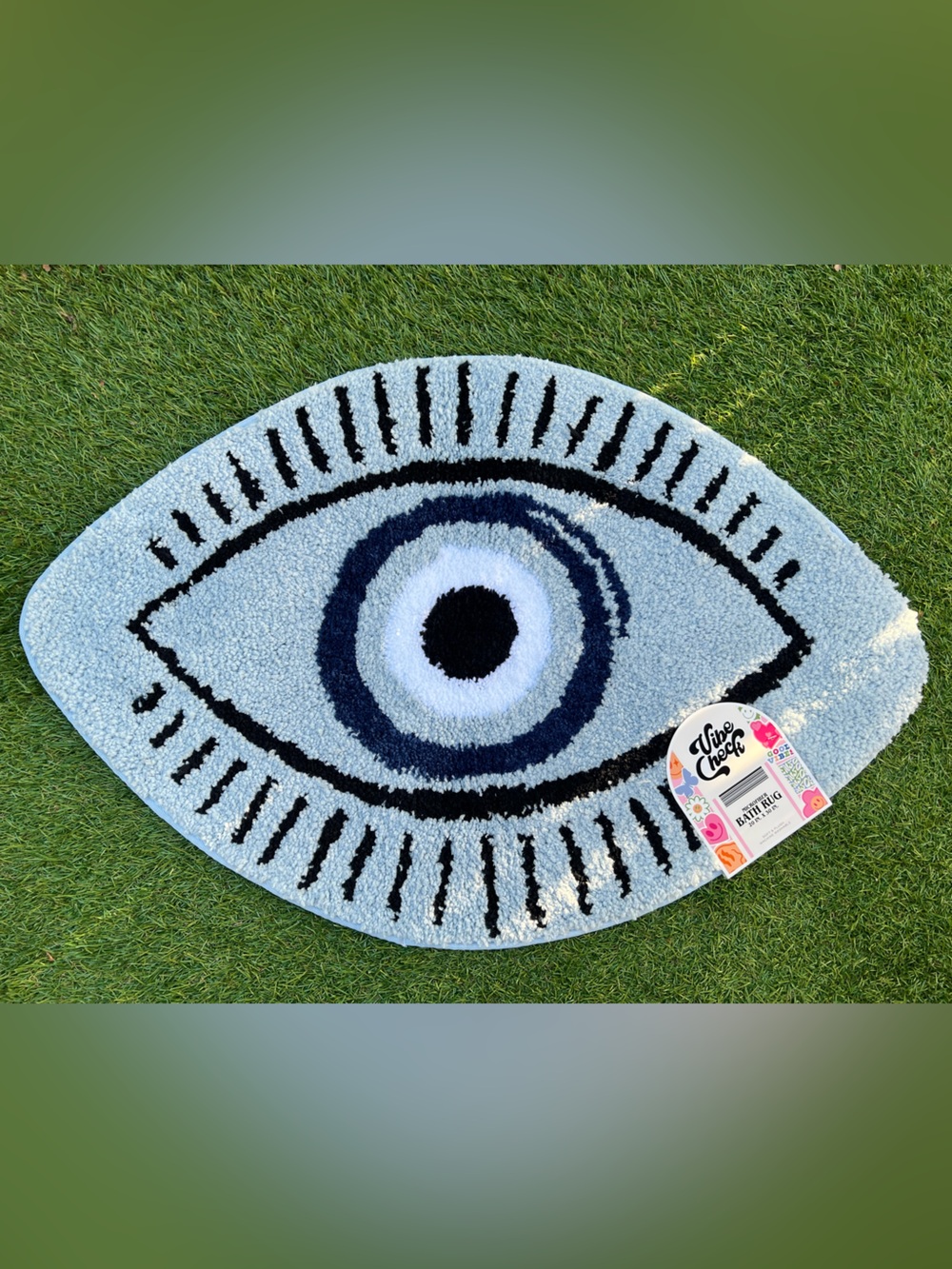 Evil Eye Blue Bath Rug